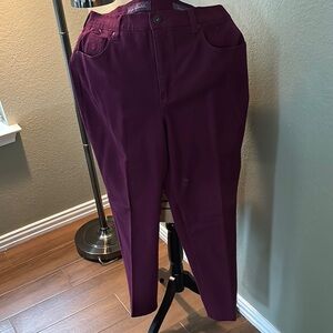 Gloria Vanderbilt Women's Straight Leg Jeans - Purple